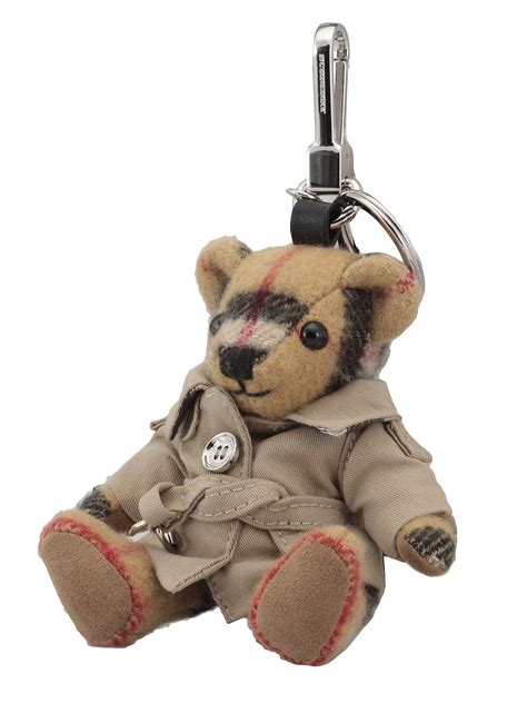 burberry bear keyring|burberry thomas bear charm.